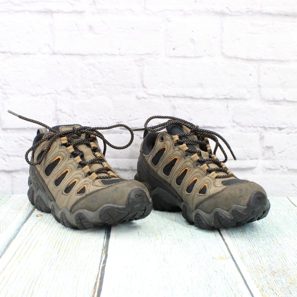 Oboz Sawtooth II Brown Leather Waterproof Lace Up Hiking Shoes Size 8.5 - Picture 3 of 9